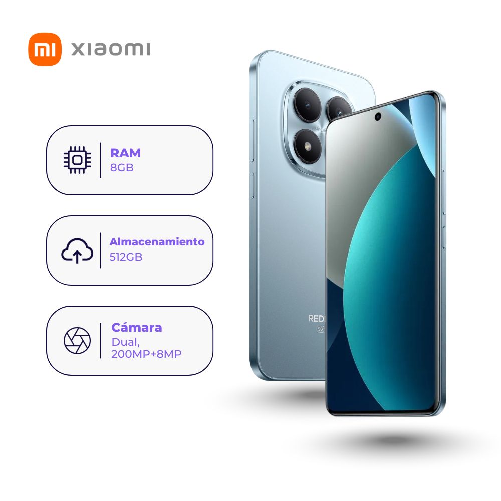 Xiaomi Redmi Note 15 Pro 5G 512GB 8GB Azul + Smartwatch + Audífonos