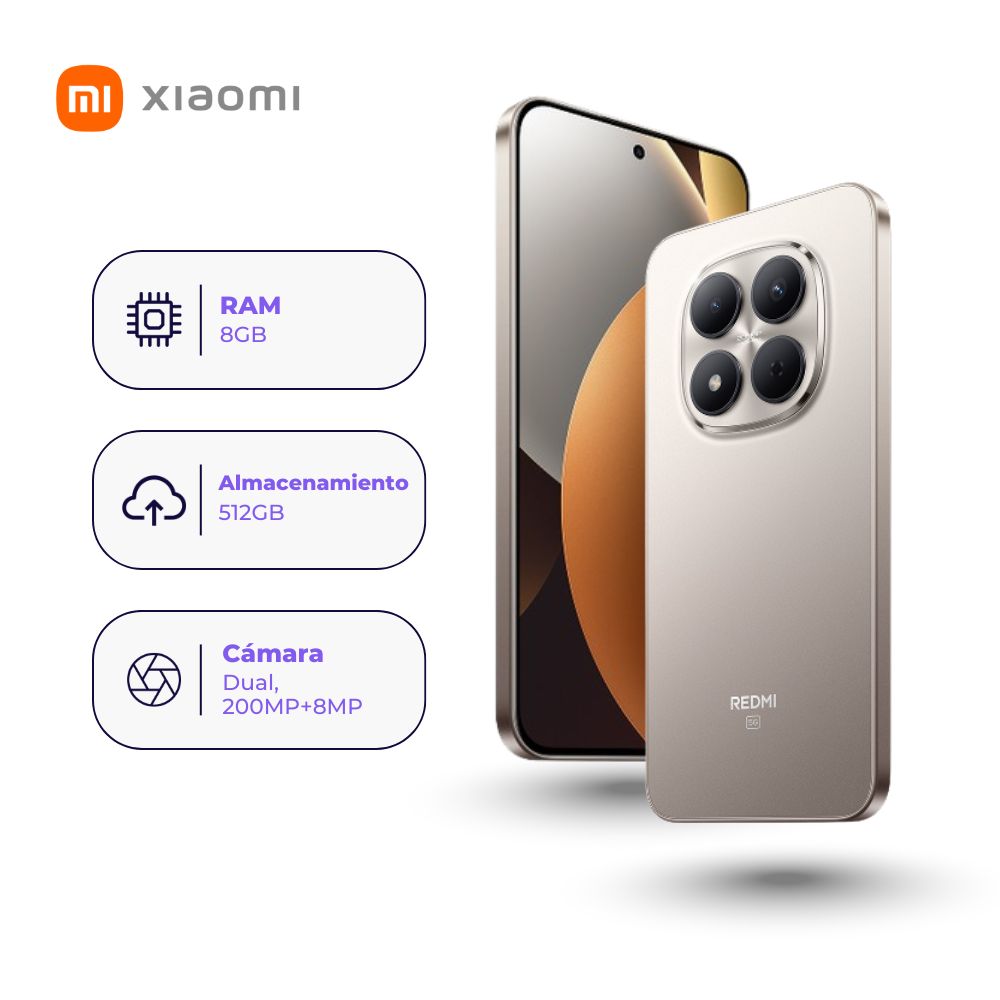 Xiaomi Redmi Note 15 Pro 5G 512GB 8GB Gris