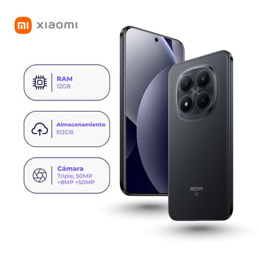 Xiaomi Redmi Note 15 Pro+ 5G 512GB 12GB Negro + Smartwatch + Audífonos