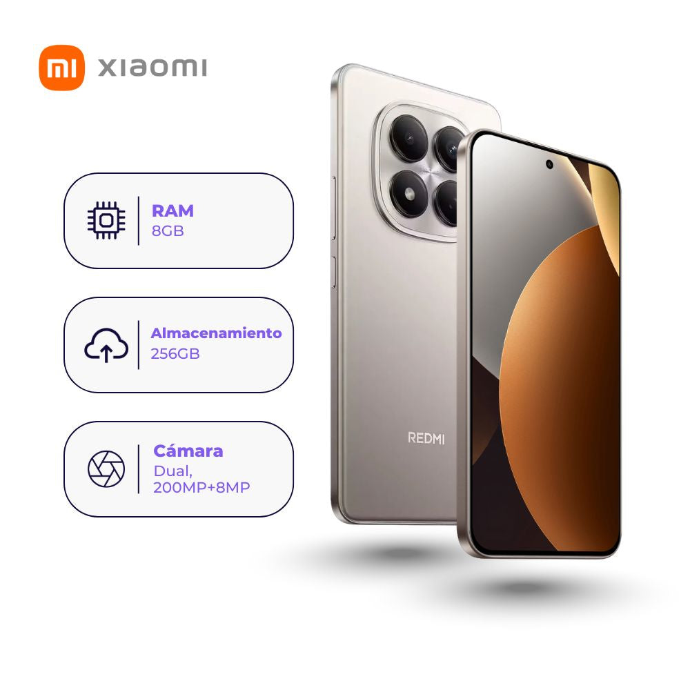 Xiaomi Redmi Note 15 Pro 4G 256GB 8GB Ram Gris + Smartwatch + Audífonos