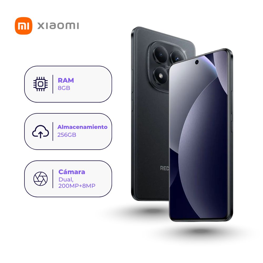 Xiaomi Redmi Note 15 Pro 4G 256GB 8GB Ram Negro + Smartwatch + Audífonos