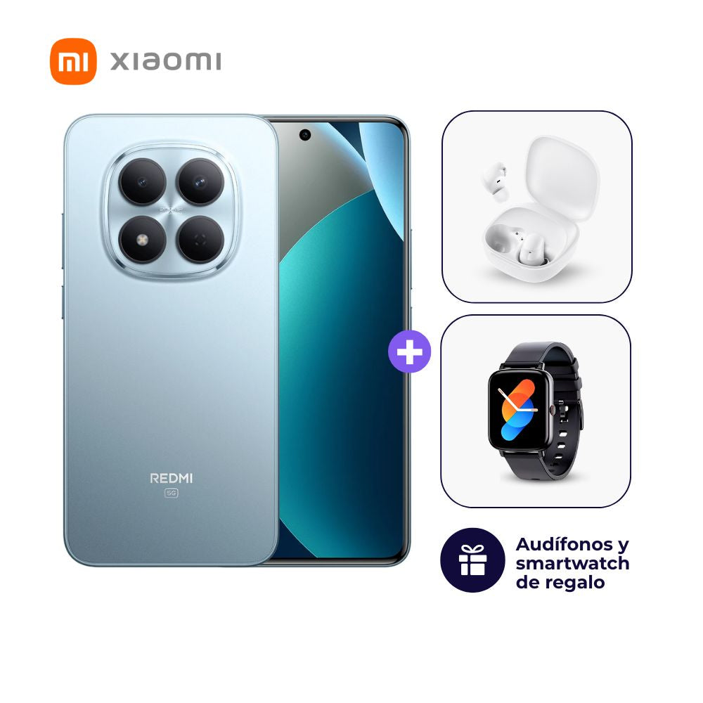 Xiaomi Redmi Note 15 Pro 5G 512GB 8GB Azul + Smartwatch + Audífonos