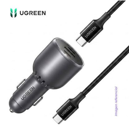 Cargador de Carro UGREEN 130W 2 USB-C + USB-A