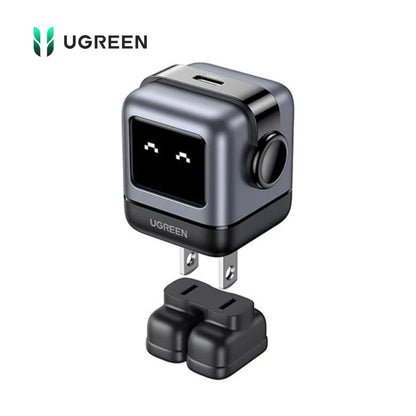 Cargador UGREEN Robot Nexode USB-C 30W GaN Color Negro