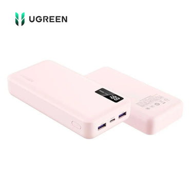 Power Bank UGREEN 20000 mAh 20W de Carga Rápida Color Rosado