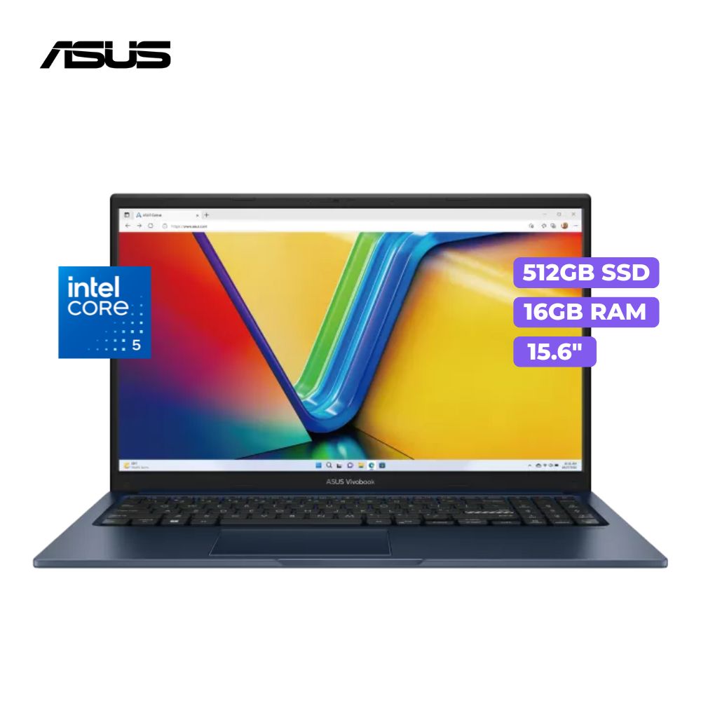 Laptop Asus Vivobook X1504VA-BQ4454W Core 5 120U 16GB 512GB SSD 15.6” FHD