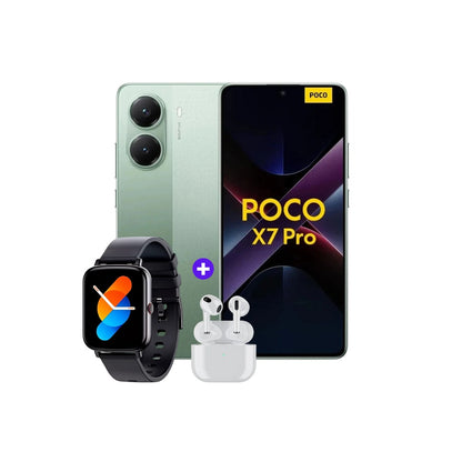Xiaomi Poco X7 Pro 512GB 12GB Verde + Smartwatch + Audifonos
