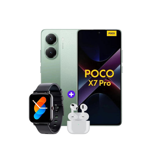 Xiaomi Poco X7 Pro 512GB 12GB Verde + Smartwatch + Audifonos