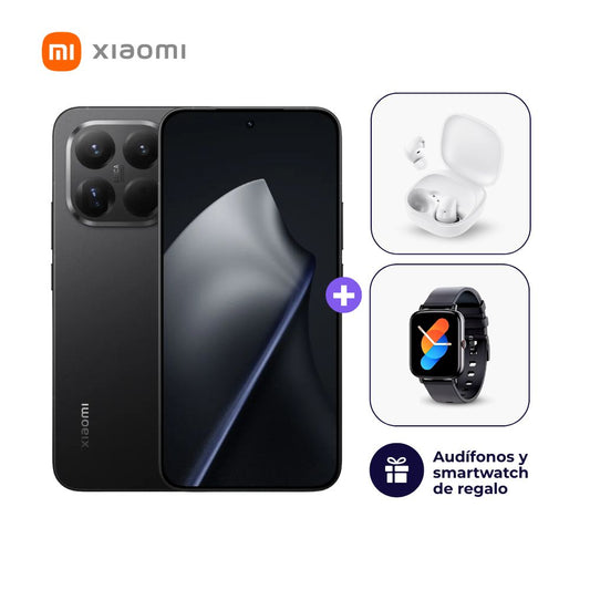 Xiaomi 15T Pro 512GB 12GB Negro + Smartwatch + Audífonos