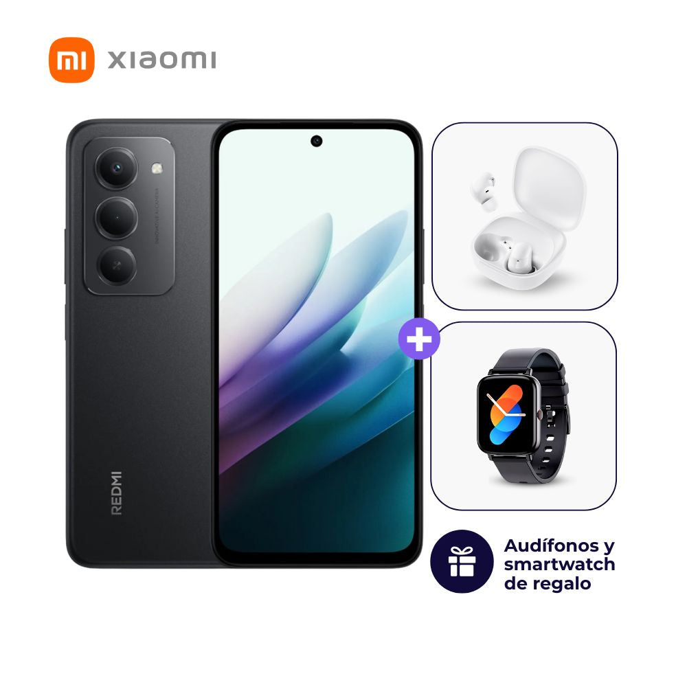Xiaomi Redmi 15 256GB 8GB Negro + Smartwatch + Audífonos