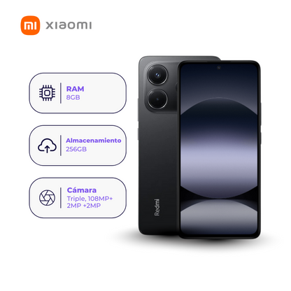 Xiaomi Redmi Note 14 4G 256GB 8GB Negro + Smartwatch + Audífonos