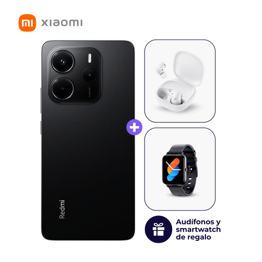 Xiaomi Redmi Note 14 4G 256GB 8GB Negro medianoche + Smartwatch + Audifonos