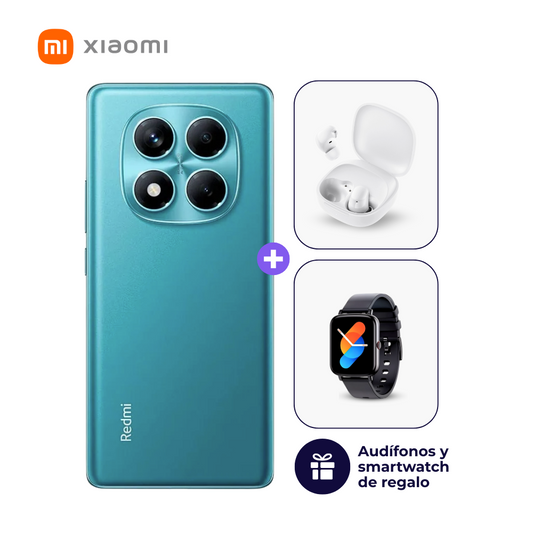 Xiaomi Redmi Note 14 Pro 4G 256GB 8GB Azul océano + Smartwatch + Audifonos