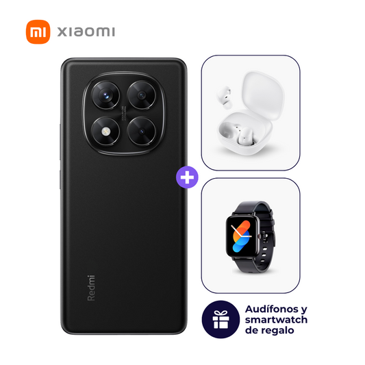 Xiaomi Redmi Note 14 Pro 4G 256GB 8GB Negro medianoche + Smartwatch + Audifonos