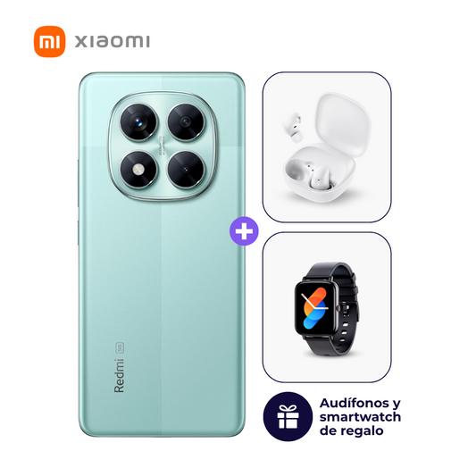 Xiaomi Redmi Note 14 Pro 5G 256GB 8GB Verde lima + Smartwatch + Audifonos