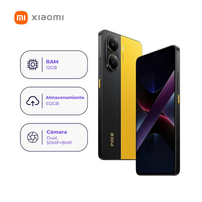 Xiaomi Poco X7 Pro 512GB 12GB Amarillo + Smartwatch + Audífonos