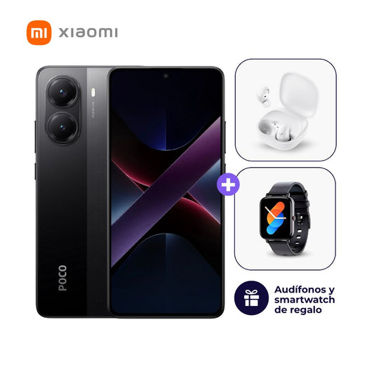 Xiaomi Poco X7 Pro 512GB 12GB Negro + Smartwatch + Audífonos