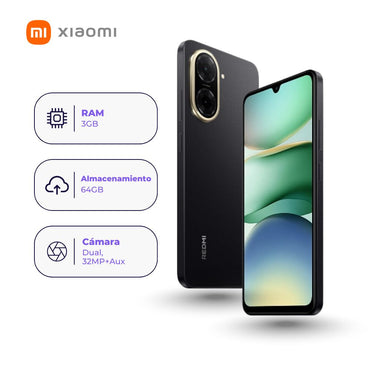 Xiaomi Redmi A5 4G 64GB 3GB Negro + Smartwatch + Audífonos