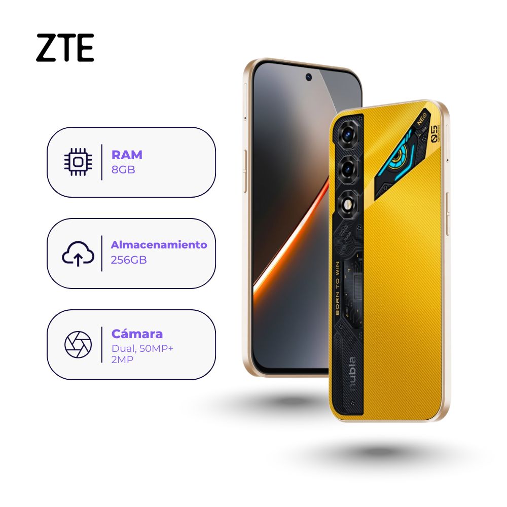 ZTE nubia Neo 5 256GB 8GB Amarillo