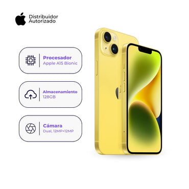 iPhone 14 128GB Ram Color Amarillo
