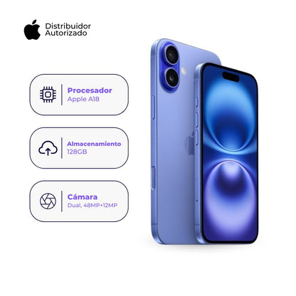 Apple iPhone 16 128GB 8GB Azul