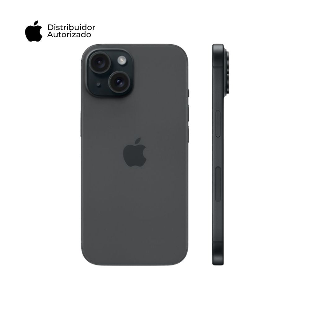 Celular iPhone 15 128GB Ram Color Negro + Adaptador 20w + Case