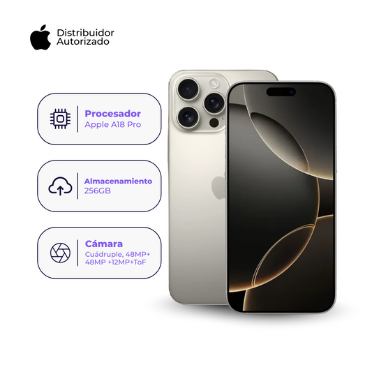 iPhone 16 Pro Max ESIM 256GB Natural Titanio
